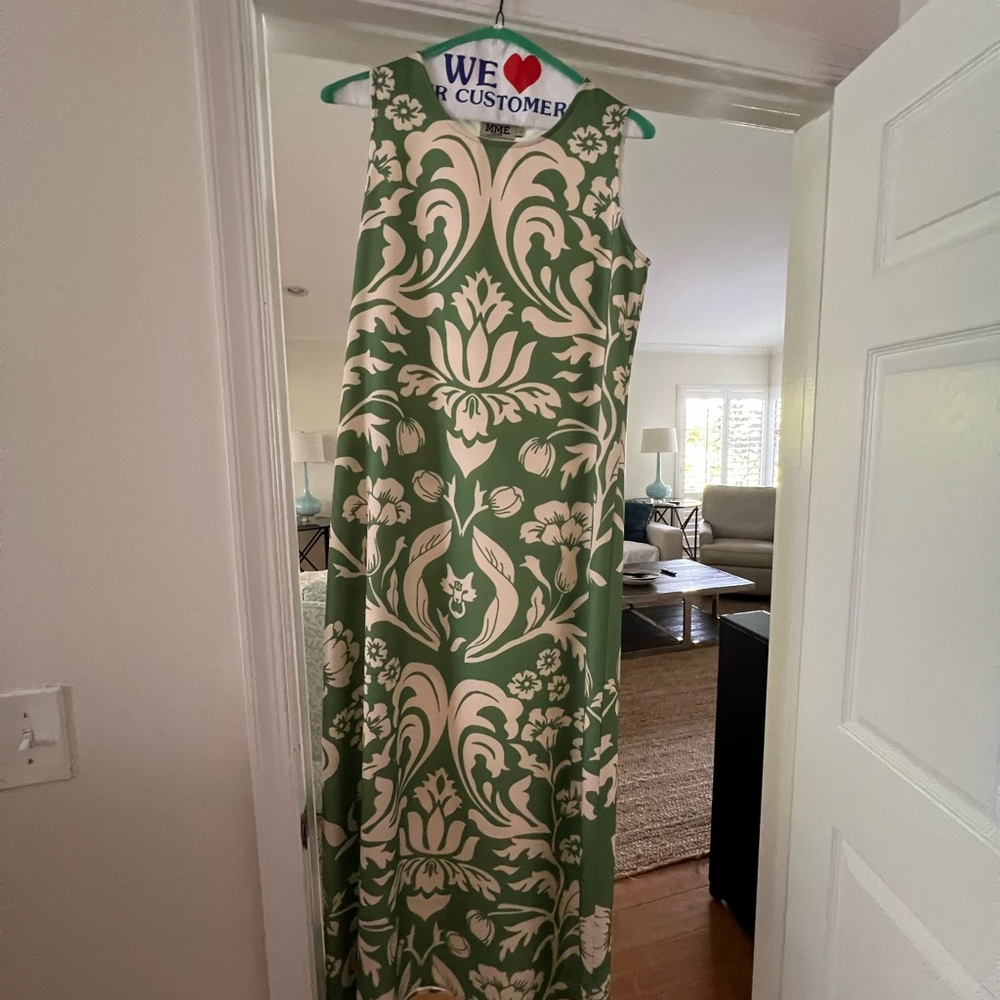 MME. FLEUR Garden Dress - Chartreuse